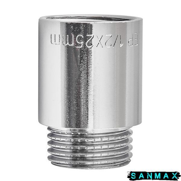 Подовжувач Europroduct EP.E025.Chr - 1/2"MF-25мм хром (EP6124) EP6124 фото
