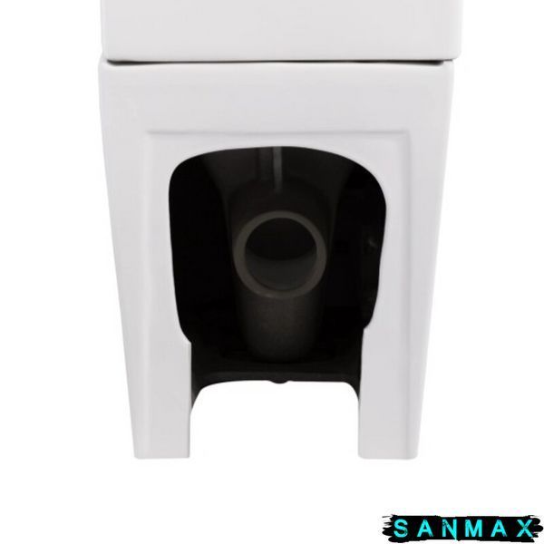 Чаша унітазу-компакту Mixxus Premium Quadro-0402-R Bowl 675х390х855 Rimless без сидіння (MI8340) MI8340 фото