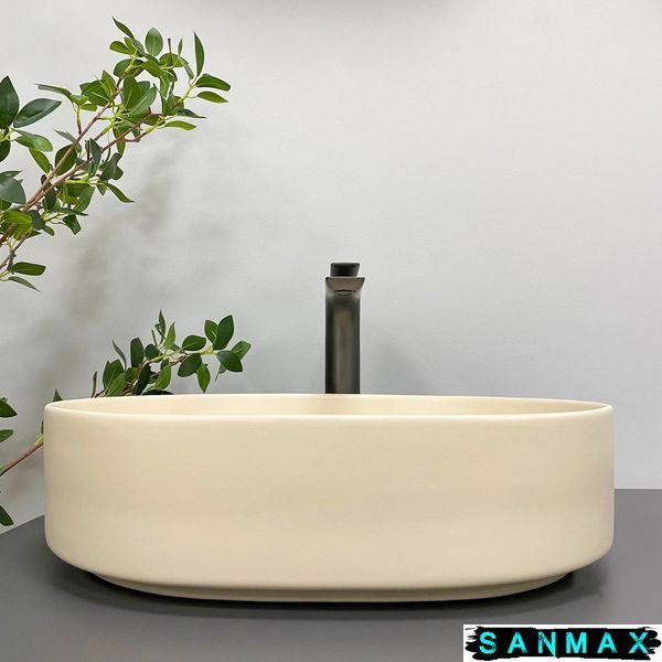 Умивальник накладний Vbi Verona 50 Бежевий Матовий VBI-011305 фото