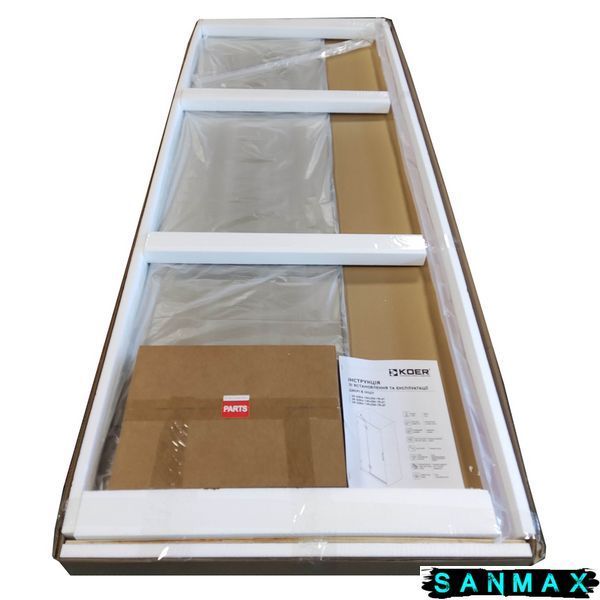 Двері в нішу Koer SR SD04-120x200-TR-07 прозоре скло Easy Clean 10мм, графіт (KR5388) KR5388 фото