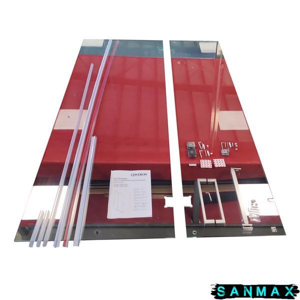 Двері в нішу Koer SR SD04-120x200-TR-07 прозоре скло Easy Clean 10мм, графіт (KR5388) KR5388 фото