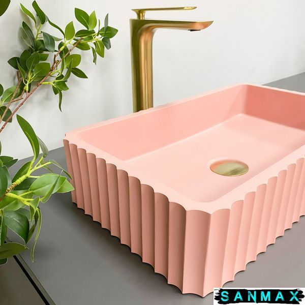 Умивальник накладний Vbi Flormtia Рожевий Матовий VBI-015005 фото