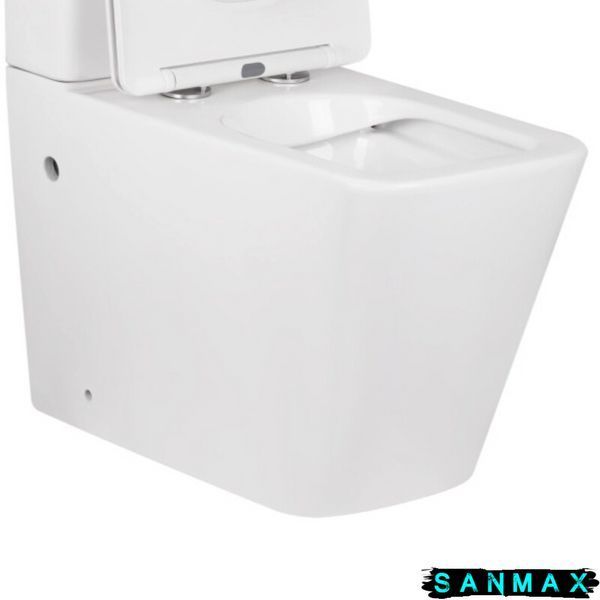 Чаша унітазу-компакту Mixxus Premium Quadro-0402-R Bowl 675х390х855 Rimless без сидіння (MI8340) MI8340 фото