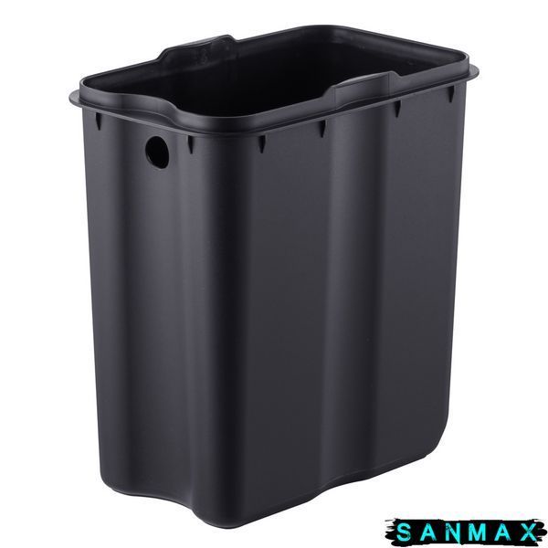 Відро для сміття з плавним закриттям прямокутне Mixxus Premium Quadro-TC0105 SS Color 5л колір нержавійка (MI7062) MI7062 фото