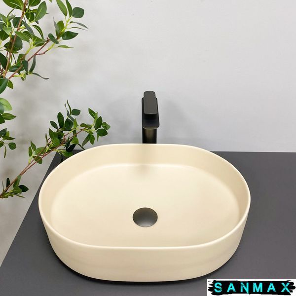 Умивальник накладний Vbi Verona 50 Бежевий Матовий VBI-011305 фото
