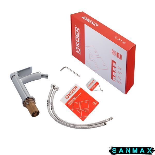 Змішувач для біде Koer KB-20028-01 Хром (KR5301) KR5301 фото