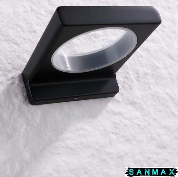 Стакан одинарний настінний Koer AS-0103-05 (скло) колір чорний (KR6162) KR6162 фото