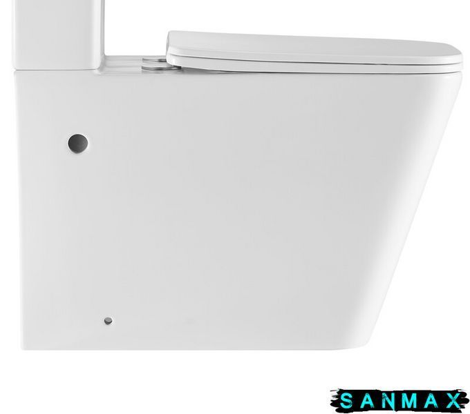 Чаша унітазу-компакту Mixxus Premium Quadro-0402-R Bowl 675х390х855 Rimless без сидіння (MI8340) MI8340 фото