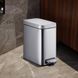 Відро для сміття з плавним закриттям прямокутне Mixxus Premium Quadro-TC0105 SS Color 5л колір нержавійка (MI7062) MI7062 фото 11