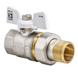 Кран з американкою прямий 3/4 Koer KR.227.W Білий метелик (KR0097) KR0097 фото 3