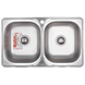 Мийка кухонна Zerix Z7848D-08-180E Double (Satin) (ZS0578) ZS0578 фото 1