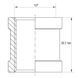 Муфта латунна 1/2 Koer KF.C06.WN (KR3025) KR3025 фото 3