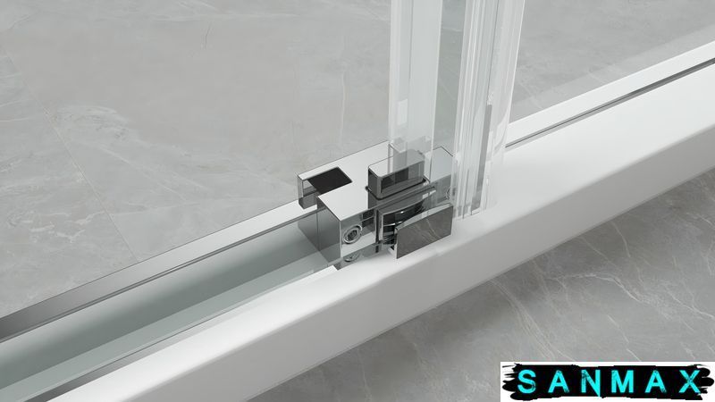 Душова кабіна без піддону Koer SR SC03-100x100x200-TR-01 прозоре скло Easy Clean 6мм, хром (KR5357) KR5357 фото