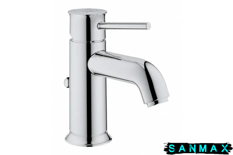 Змішувач для умивальника з дон. клапаном Grohe BauClassic (23161000) 23161000 фото