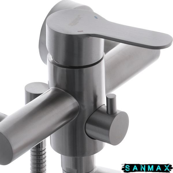 Змішувач для ванни Zerix Dax-006 Euro Нерж (ZX3150) ZX3150 фото
