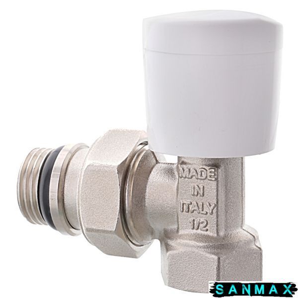 Кран радіаторний Roho 1/2" кутовий з ручкой R5551-050 (АНТИПРОТІКАННЯ) (15/60) RO0129 фото