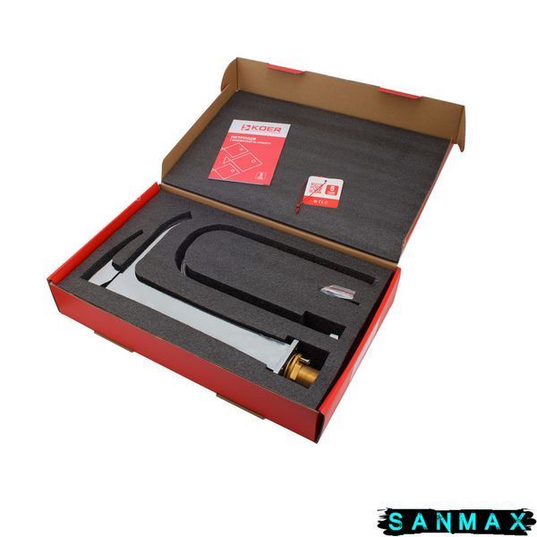 Змішувач для умивальника високий, хром Koer KB-13007-01 (KR3444) KR3444 фото