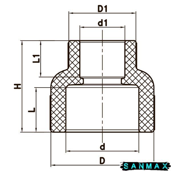 Муфта редукційна PPR ВВ 25x20 Koer K0032.PRO 60/720 (KP0040) KP0040 фото