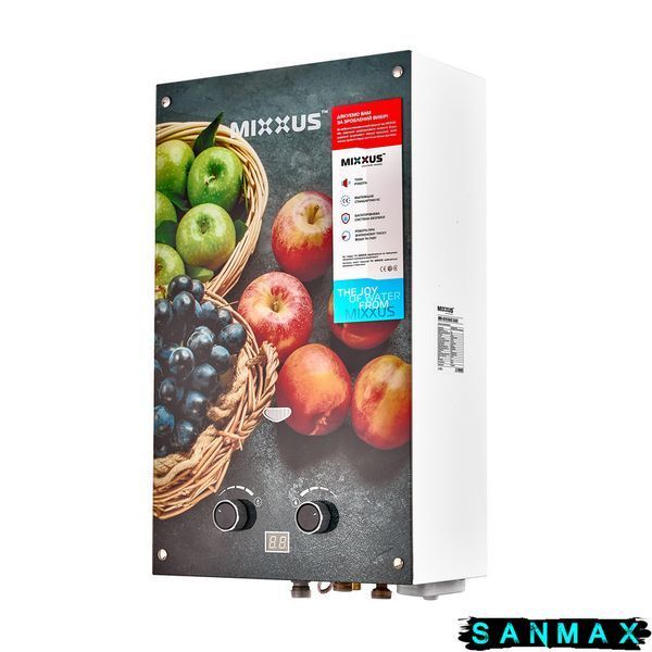 Газова колонка димохідна Mixxus 10 л Gwh-0310 Малюнок Фрукти (WH0024) WH0024 фото