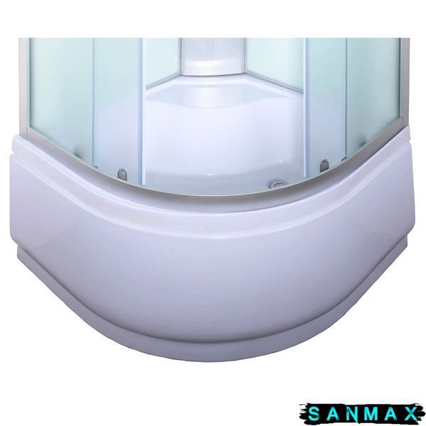 Душовий піддон високий Mixxus Strong ST01-90x90x40 з сифоном напівкруглий діаметр зливу 52 мм (MI8160) MI8160 фото