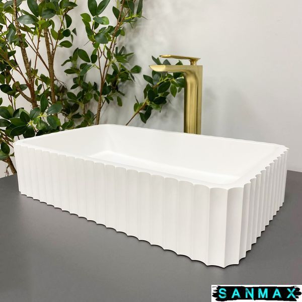 Умивальник накладний Vbi Flormtia Білий Матовий VBI-015000 фото