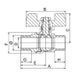 Кран кульовий 3/4 БШШ Вода Europroduct EP.130 Червоний метелик (EP2957) EP2957 фото 1
