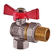 Кран з американкою кутовий 1/2 Waterpro Червоний метелик (WP2895) WP2895 фото 3