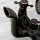 Змішувач для ванни та душу Rea Retro Чорний старовинний настінний з виливом REA-B0224 фото 7