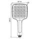 Лійка ручна для душу Koer KP-0402-03 (3 режими) Біла (KR4987) KR4987 фото 1