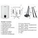 Бойлер Mixxus 80л Ewh-02080 Slim Dry вузький круглий вертикальний сухий тен 2 kW (WH0013) WH0013 фото 2