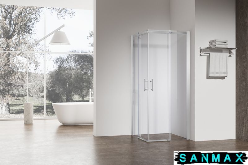 Душова кабіна без піддону Koer SR SC03-90x90x200-TR-01 прозоре скло Easy Clean 6мм, хром (KR5356) KR5356 фото