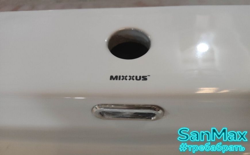 Раковина підвісна Mixxus Premium Quadro-0206 600х360х130mm з отвором під змішувач та переливом (MP6509) MP6509 фото
