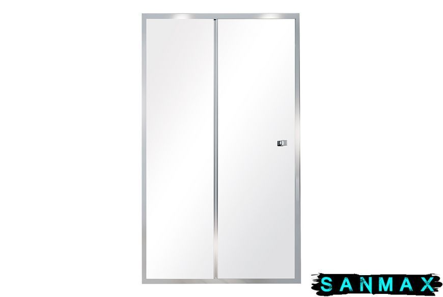 Двері в нішу Besco Duo Slide 140x195 профіль хромований блискучий, скло прозоре (DDS-140) DDS-140 фото