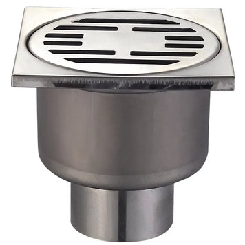Душовий трап Mixxus Drain-01-10x10-180 із нержавіючої сталі, прямий відвід (MI3421) MI3421 фото
