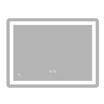 Дзеркало Zerix Sansa MR01-80x60-REVERSE з LED Touch, Anti-fog, димером, регулятором яскравості (ZX6049) ZX6049 фото