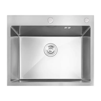 Кухонна інтегрована мийка Mixxus MH5843 Nano-Silver з нерж. сталі (колір нерж.) (MX1930) MX1930 фото