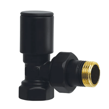 Кран для сушарки рушників кутовий Koer KR.531-2.Black - 1/2" ЦІНА ЗА 1 ШТ. (KR4714) KR4714 фото