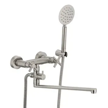 Змішувач для ванни Mixxus Dve-006 Нерж (SS0034) SS0034 фото