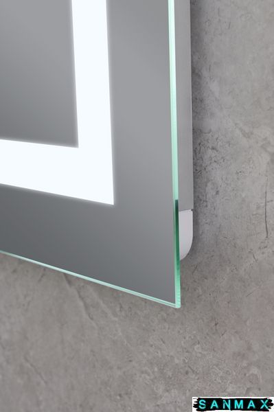 Дзеркало Mixxus Hard MR06-50x80 (годинник, LED-підсвічування, антизапотівання) (MI6011) MI6011 фото