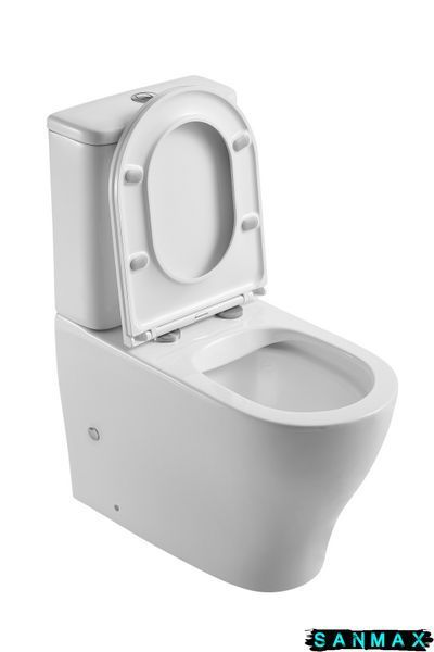 Унітаз-компакт Mixxus Premium Wave-0403-R 675х395х870mm, система змиву Rimless (MP6606) MP6606 фото