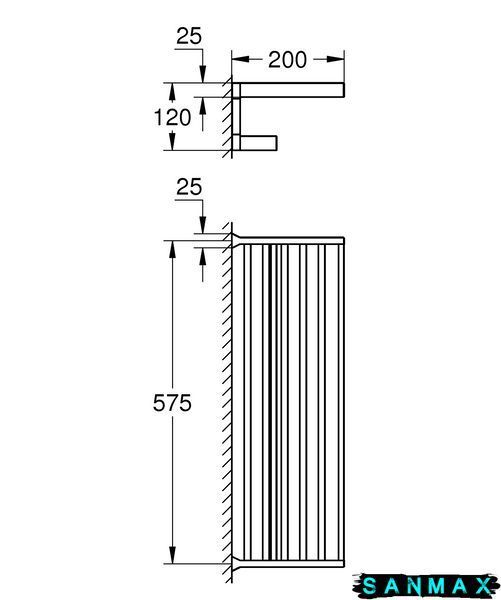 Поличка для рушників Grohe Selection Cube (40804000) 40804000 фото