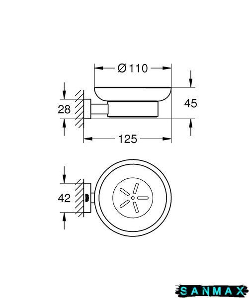 Мильниця Grohe Essentials Cube New (40754001) 40754001 фото