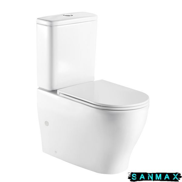 Чаша унітазу-компакту Mixxus Premium Wave-0403-R Bowl 675х395х870 Rimless без сидіння (MI8361) MI8361 фото