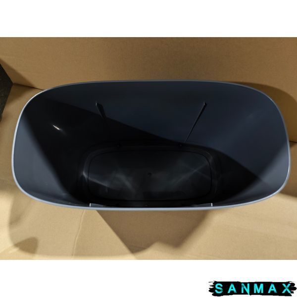 Відро для сміття сенсорне овальне Mixxus Flat-TC0109 Графіт 9 л колір графіт (MI7075) MI7075 фото