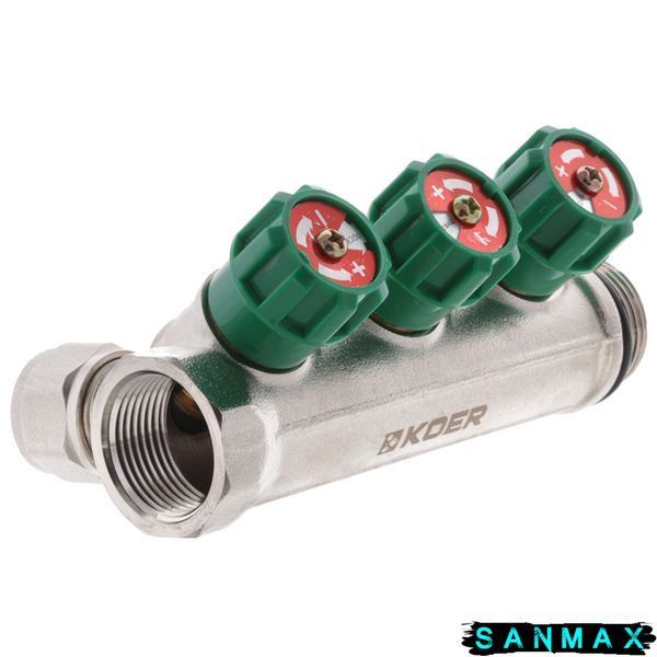 Колектор вентильний з фитингом Koer KR.1123-3 3/4"x3 ways (KR2830) KR2830 фото