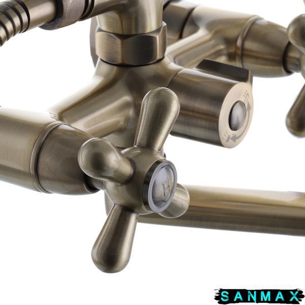 Змішувач для ванни Haiba Dominox 140 Бронзовий Кераміка (HB0062) HB0062 фото