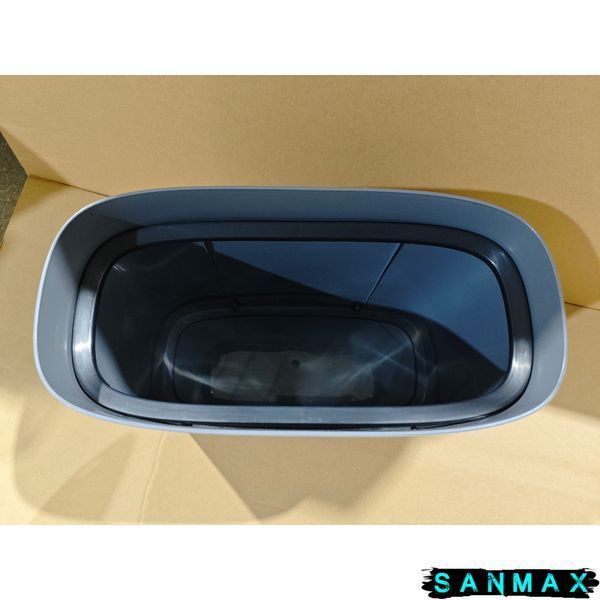 Відро для сміття сенсорне овальне Mixxus Flat-TC0109 Графіт 9 л колір графіт (MI7075) MI7075 фото