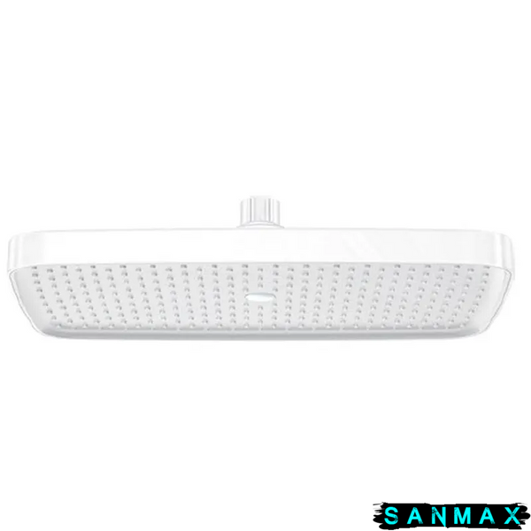 Лійка стельова для душу Koer KP-0402-03-OH 23 см на 20 см Біла Пластик (KR4988) KR4988 фото