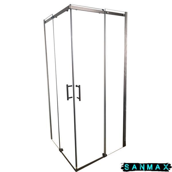 Душова кабіна без піддону Koer SR SC03-90x90x200-TR-07 прозоре скло Easy Clean 6мм, графіт (KR5359) KR5359 фото