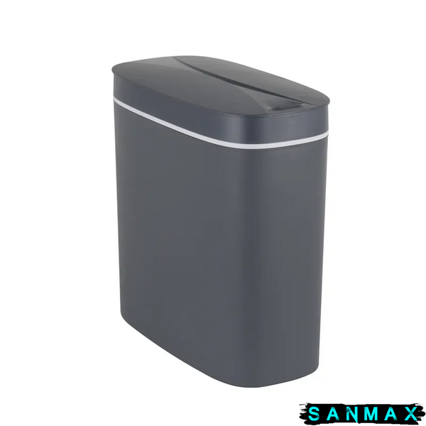 Відро для сміття сенсорне овальне Mixxus Flat-TC0109 Графіт 9 л колір графіт (MI7075) MI7075 фото